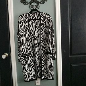 Zebra Print Cardigan